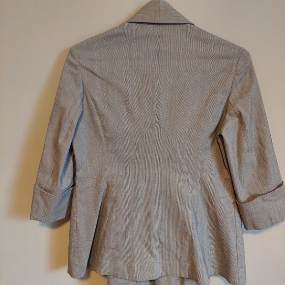 Bianca Nygard Petite Grey 2-PC PantSuits with Button Jacket , Women's Size 6P - Picture 3 of 11